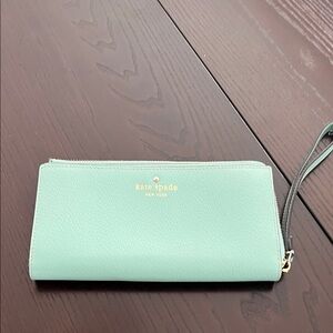 Kate Spade Pastel Green Wristlet